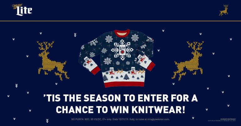 miller lite christmas sweater 2019